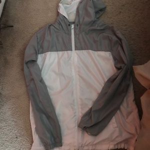 WhitexGrey windbreaker Size xl